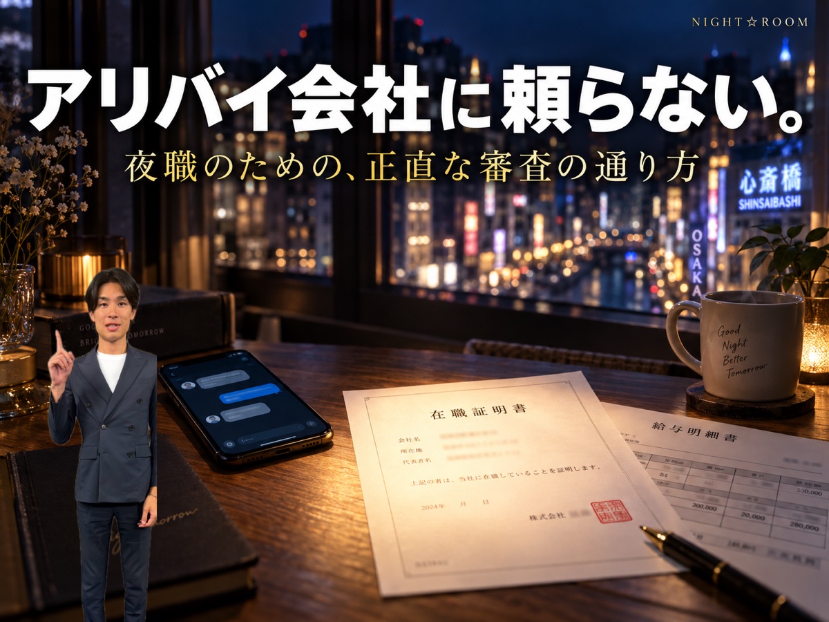 アリバイ会社に頼らない。夜職のための、正直な審査の通り方（NICEROOM店長 岸田）